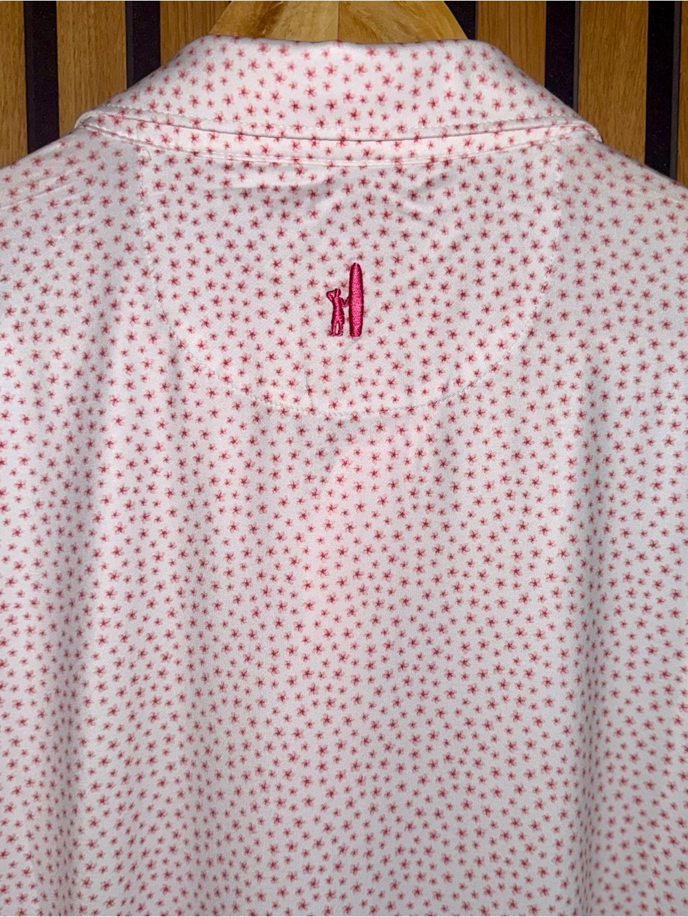 johnnie-O "Plumeria" Featherweight Performance Polo in Azalea Micro-Floral - NWT - Picture 5 of 8